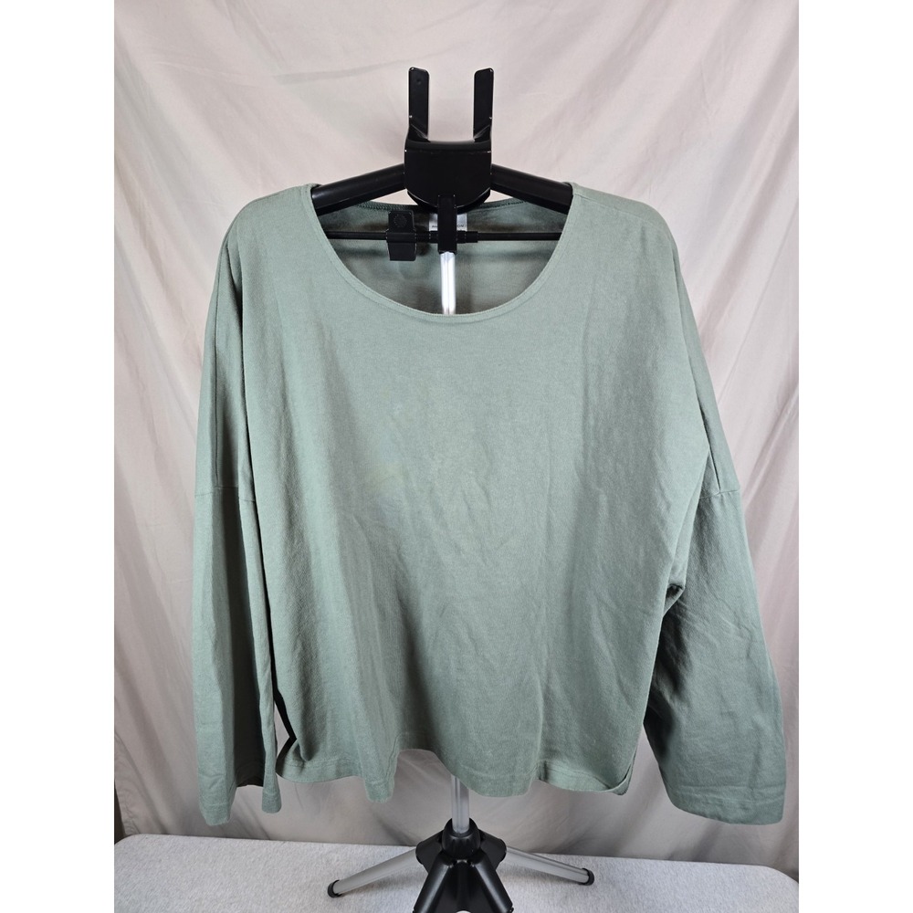 Pacific Cotton San Francisco Resort Shirt Top  2XL 100% Cotton Green Bryn Walker
